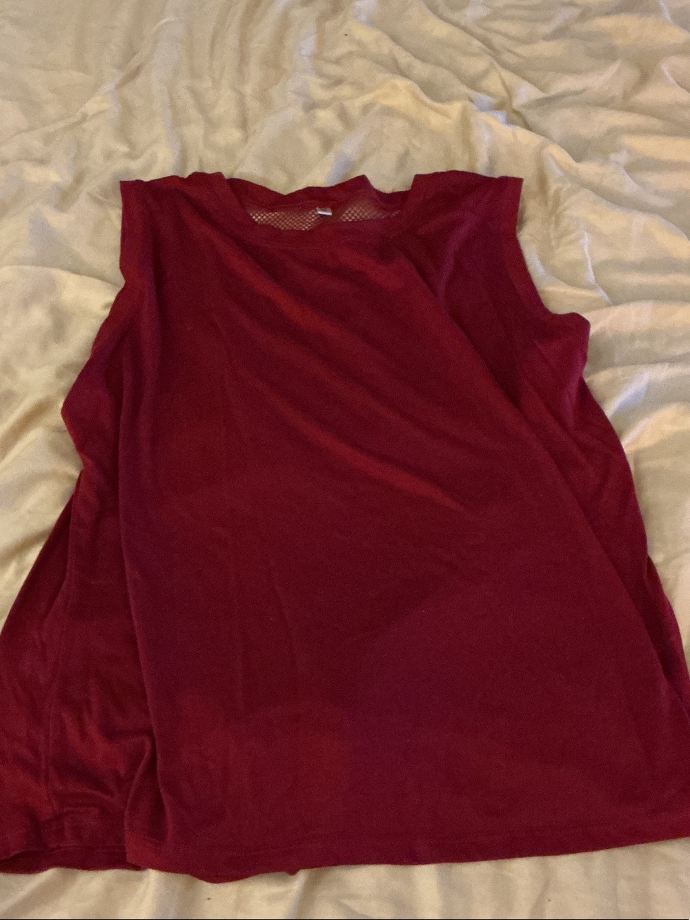 Women's Sleeveless Tank Top in Wine Red